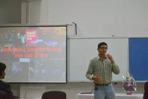 IIM Raipur Students Get Service Branding Lessons from Cafe Coffee Day Marketing President