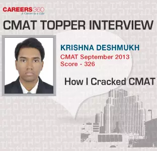 CMAT September 2013 Topper Krishna Deshmukh Shares Success Secrets