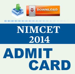 NIMCET 2014 Admit Card