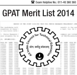 GPAT 2014 Merit List