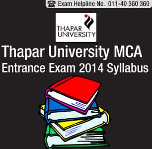 Thapar University MCA Entrance Exam 2014 Syllabus