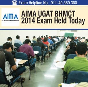 AIMA UGAT BHM 2014 Offline-Online Exam Conducted on May 10
