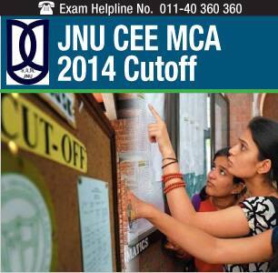 JNU CEE MCA 2014 Cutoff