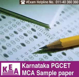 Karnataka PGCET MCA 2014 Sample Paper