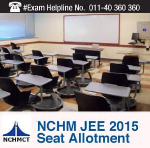 NCHM JEE 2015 Seat Allotment