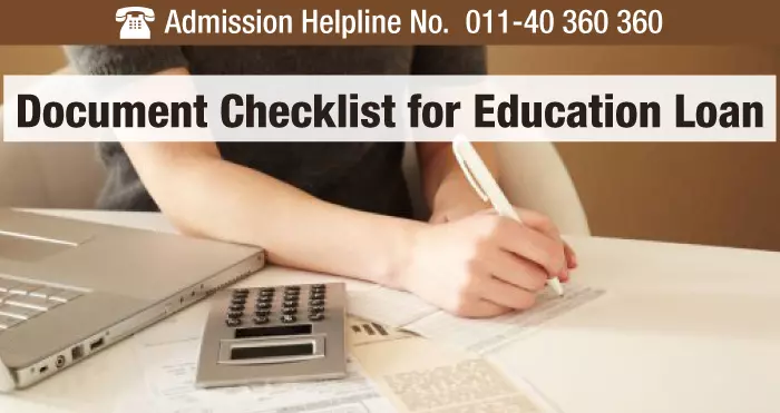 Documents required for education loan