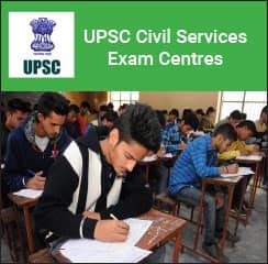 UPSC Civil Services Exam Centres 2017
