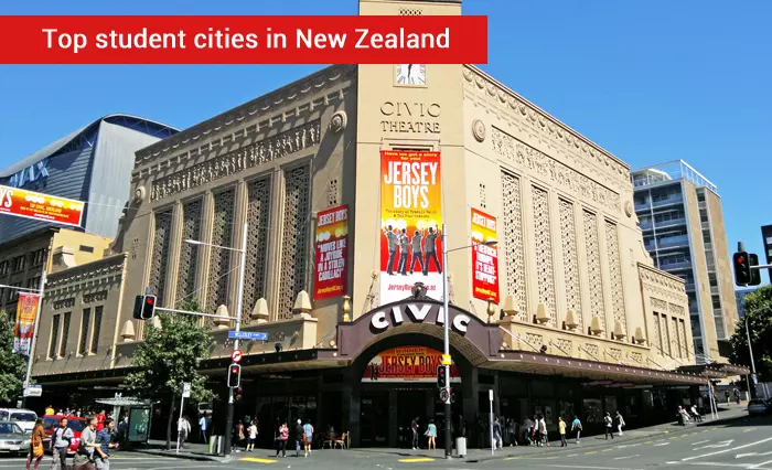 Top student cities in New Zealand