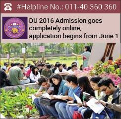 DU 2016 Admission goes completely online; application begins from June 1