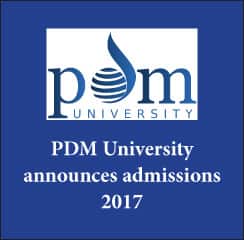 PDM University announces admissions 2017