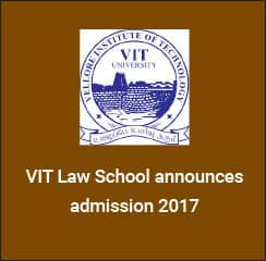 VIT Law School announces admissions 2017