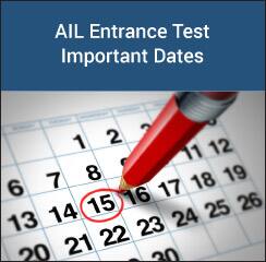 AIL Entrance Test Important Dates 2017