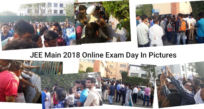 JEE Main 2018 Online Exam Day in Pictures – Day 1 & 2