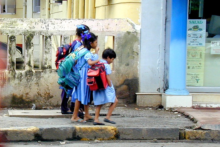 Girls going to school in Mumbai. Photo used for representational purpose only. (Source: Wikimedia Commons)