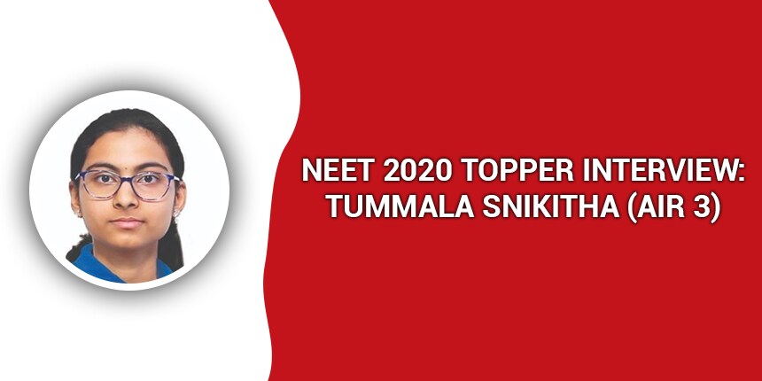 Neet 2020 Topper Interview Tummala Snikitha Air 3