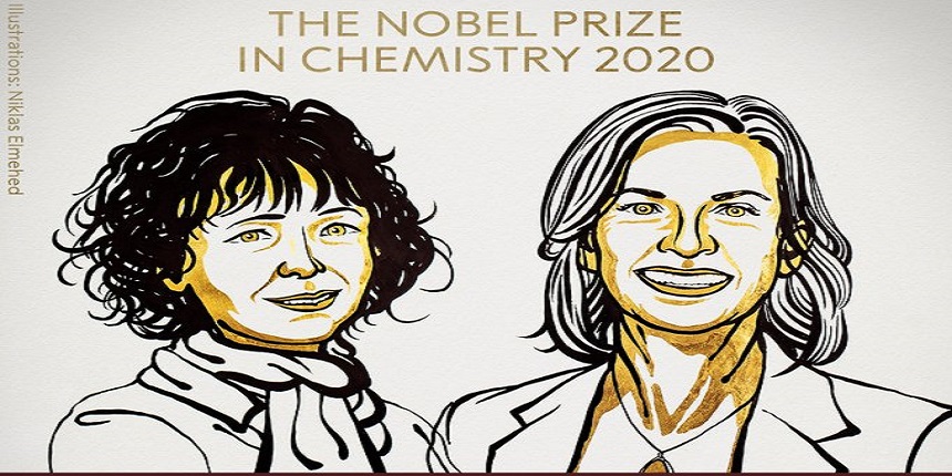 Emmanuelle Charpentier and Jennifer A. Doudna (source: The Nobel Prize Twitter page)