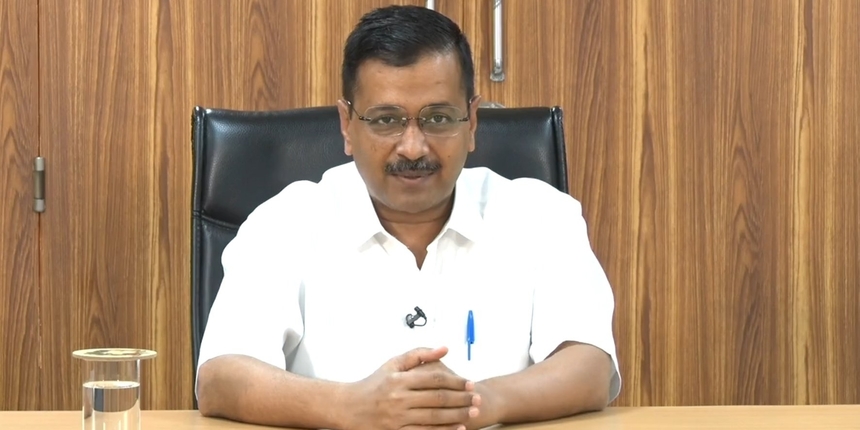 Arvind Kejriwal was participating in a live QnA session with parents and students (Source: Twitter/AAP)