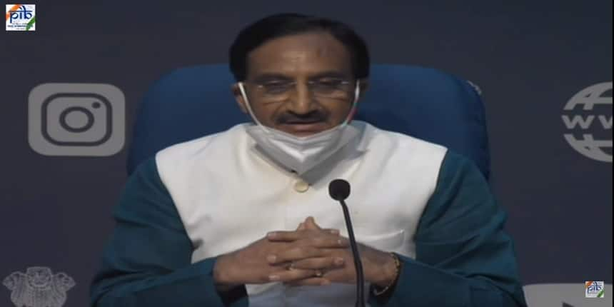 Union HRD Minister, Ramesh Pokhriyal Nishank at the launch of NEP 2020