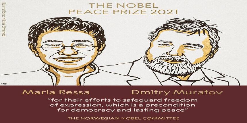 Nobel Peace Prize awarded to journalists Ressa and Muratov