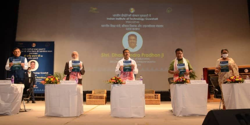 Dharmendra Pradhan released a book on NEP 2020 implementation at IIT Guwahati