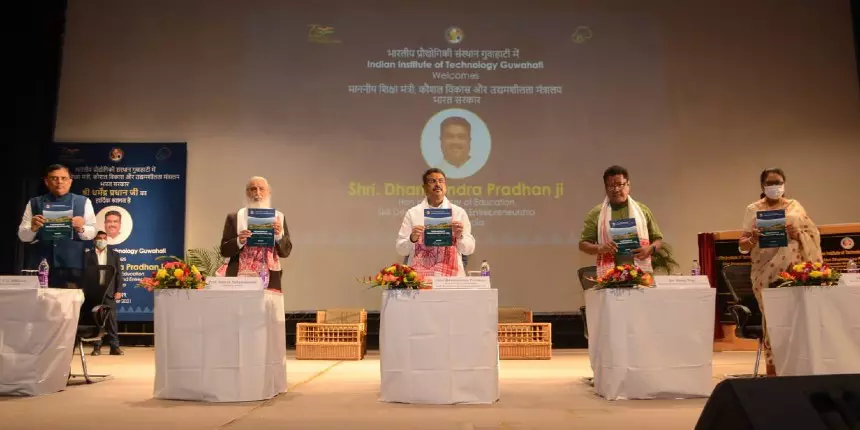 Dharmendra Pradhan released a book on NEP 2020 implementation at IIT Guwahati