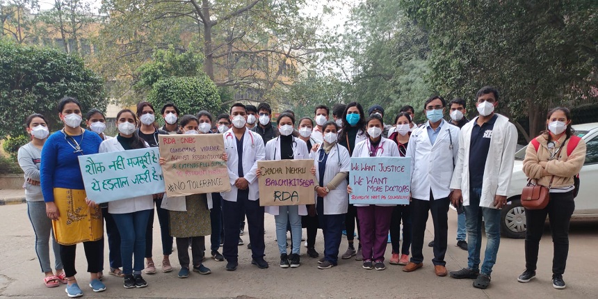 NEET PG Counselling delay: Resident doctors on protest (Source: Official Twitter Account)