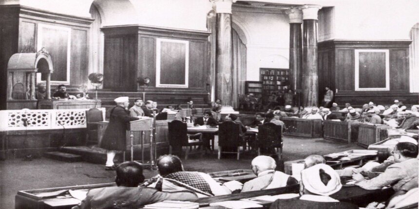 first meeting of constituent assembly. image source: https://twitter.com/narendramodi?s=20