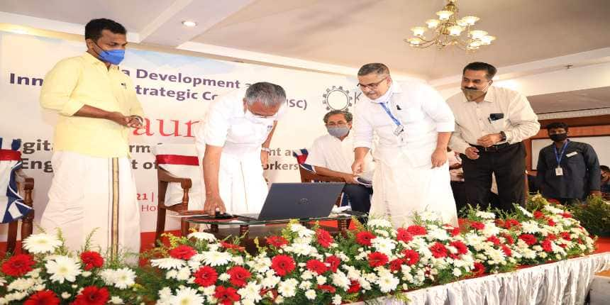 CM Pinarayi Vijayan inaugurating the Kerala Knowledge Mission in Thiruvananthapuram