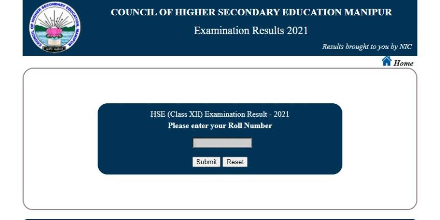 Manipur Declares Class 12 Result