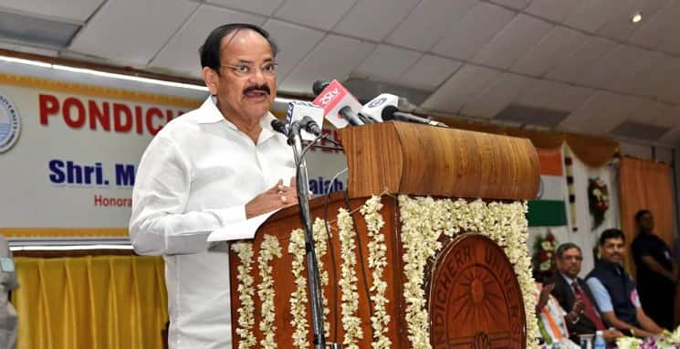 Vice President Venkaiah Naidu greets people on World Sanskrit Day (credit-Facebook)