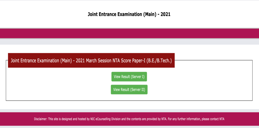 Nta Jee Main Result 21 Out July Live 17 Students Score 100 Percentile In 3rd Session