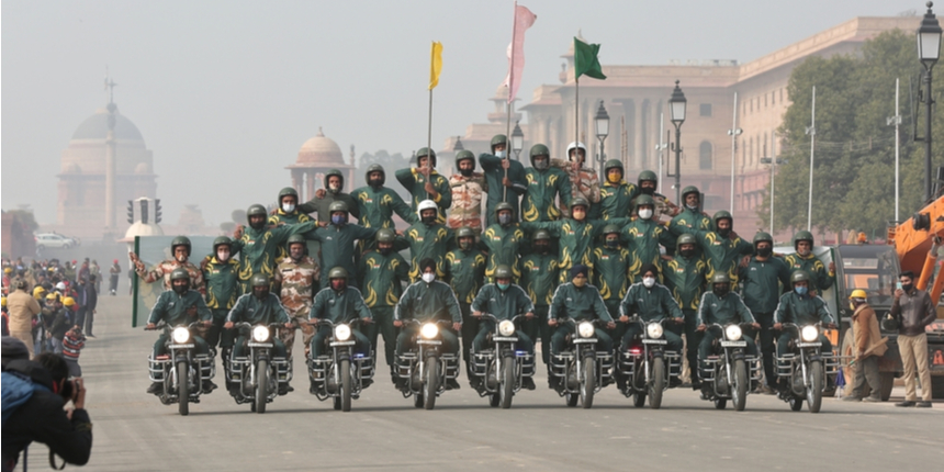 Republic Day 2022 parade rehearsal at Rajpath (Source: Shutterstock)