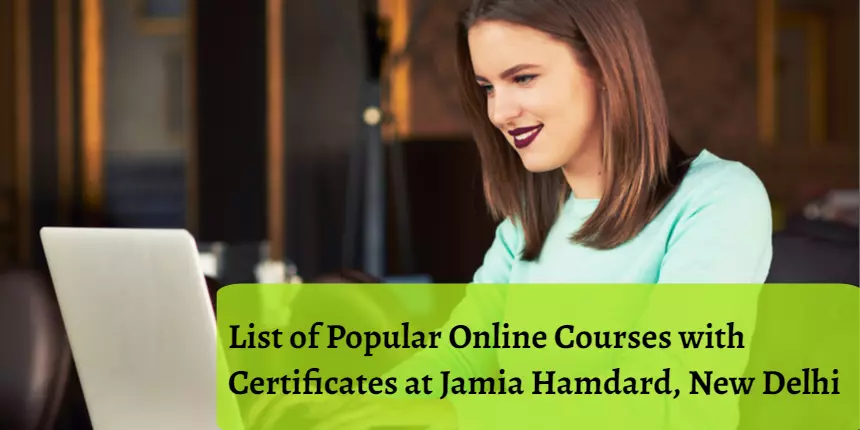 List of Popular Online Courses at Jamia Hamdard, New Delhi