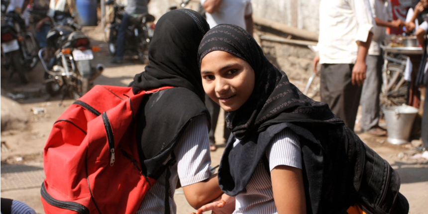 School and College News Today Karnataka: Students sport saffron scarves protesting hijab inside classroom