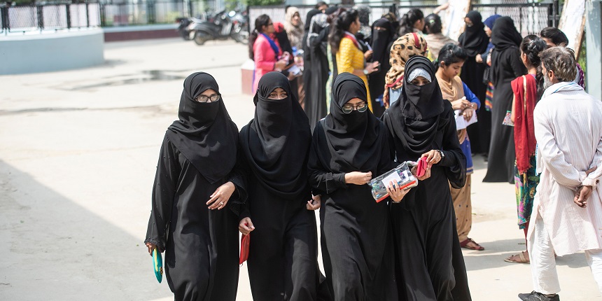 Hijab row in Bihar during exam in Mahant Darshan Das Mahila College