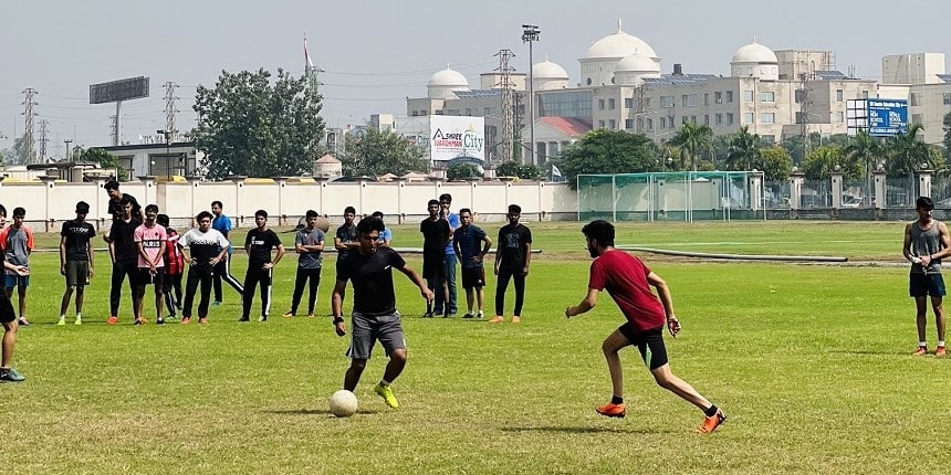 GD Goenka University football match (Source: Official Facebook Account)