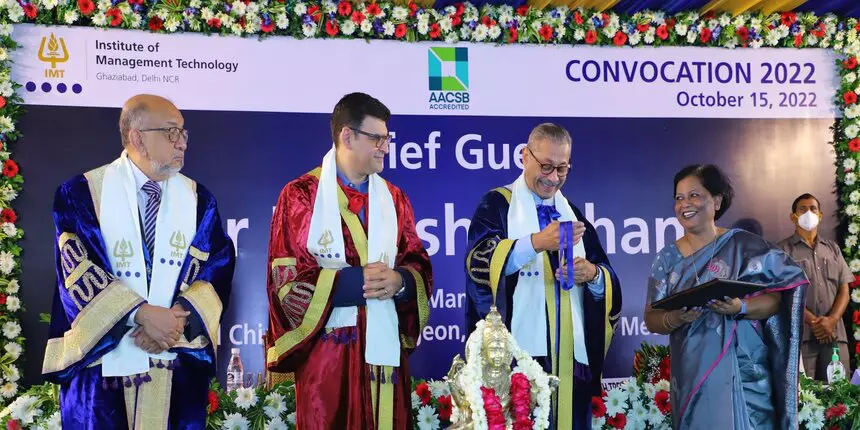 IMT Ghaziabad convocation. (Picture: IMT Ghaziabad Twitter)