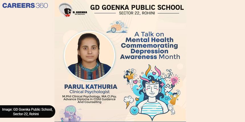 GD Goenka Public School, Sector-22, Rohini, Commemorates World Mental Health Day