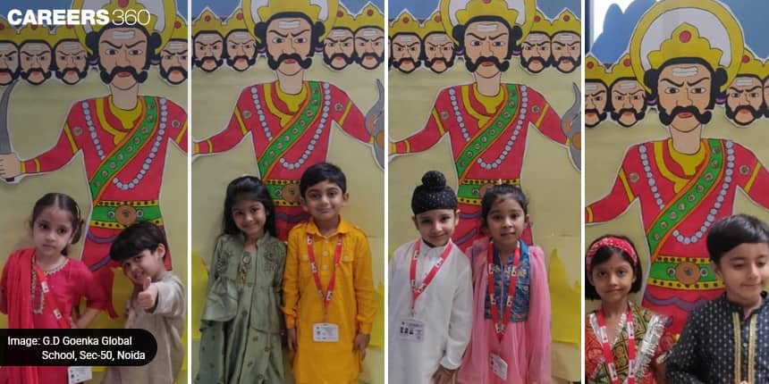 GD Goenka Global School, Sec-50 Noida, Celebrates Dussehra