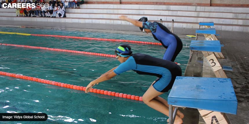 Vidya Global School Organises Intra-School Swimming Competition