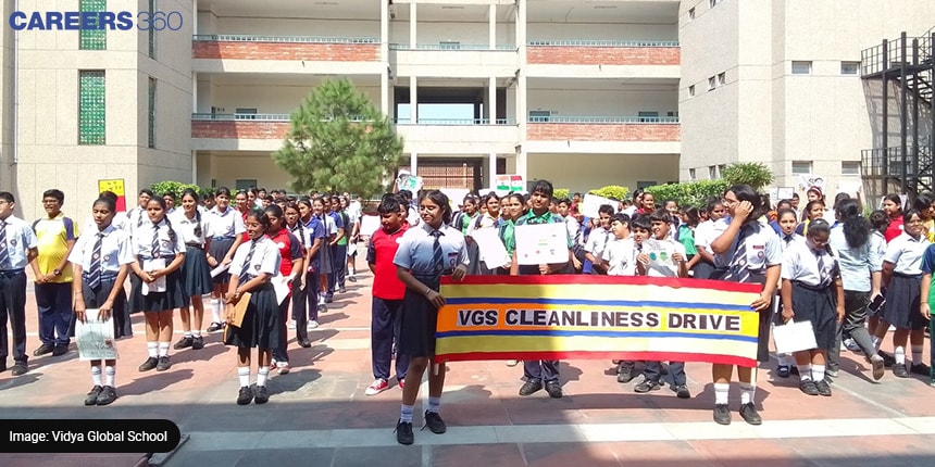 Vidya Global School, Meerut, Organises Cleanliness Drive