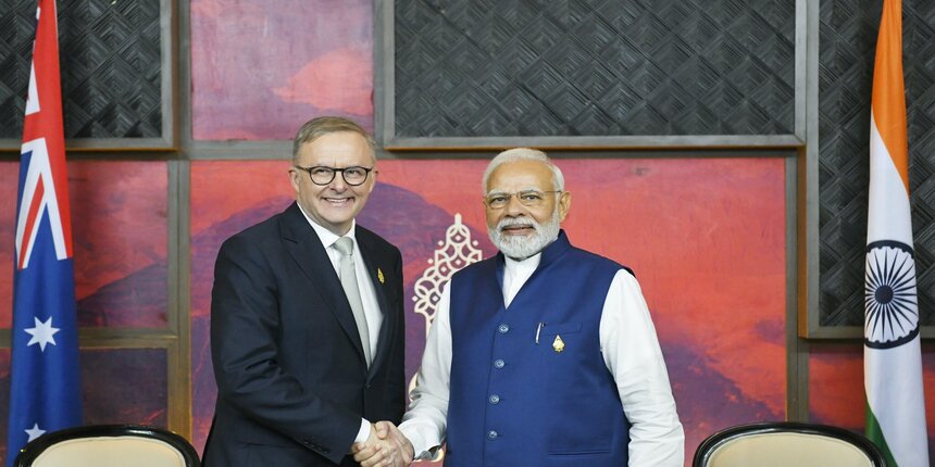 Prime minister Narendra Modi and Anthony Albanese at G-20 Summit. (Picture: Official Twitter)