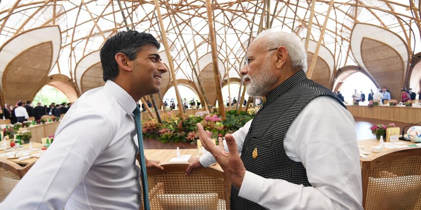 Narendra Modi and Rishi Sunak at the G20 Summit. (Picture: Official Twitter)