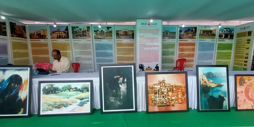 Kashi Tamil Sangmam: BHU puts up stall featuring history of university, products, paintings by students