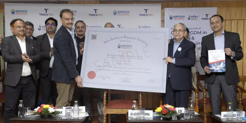 BIMTECH, TimesPro launching the online PGDM programme (Image: Official)