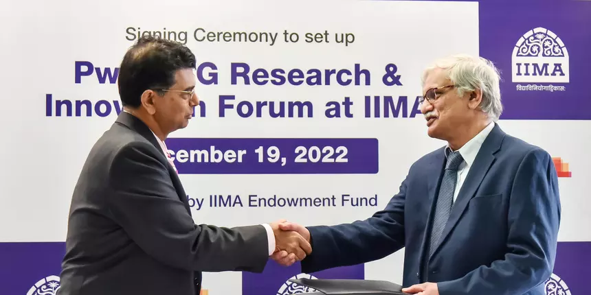 ‘PwC ESG Research and Innovation Forum’ signing at IIMA. (Picture: Press Release)