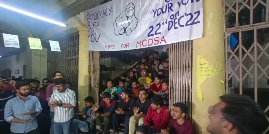 Calcutta Medical College students on indefinite hunger strike demanding students union election