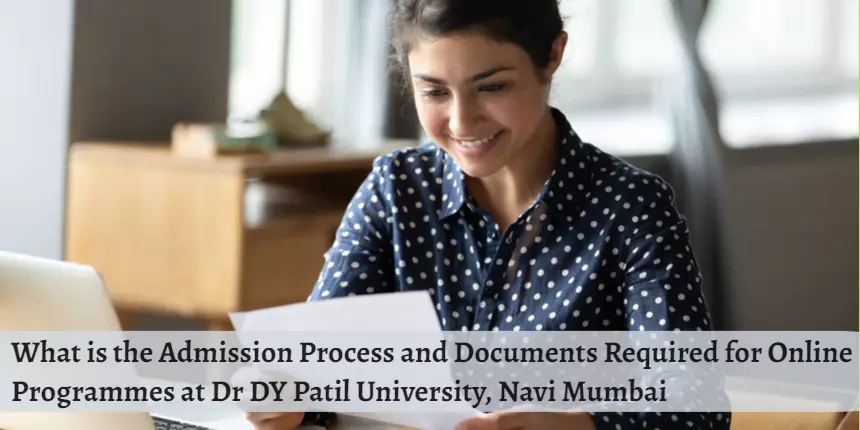 Admission Process For Online Programmes At Dr DY Patil University