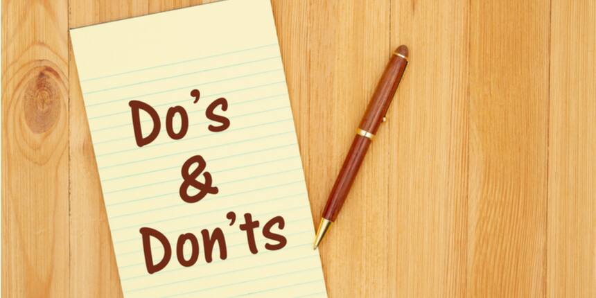 Do's and don'ts for NIFT entrance exam 2022 (image source: shutterstock)