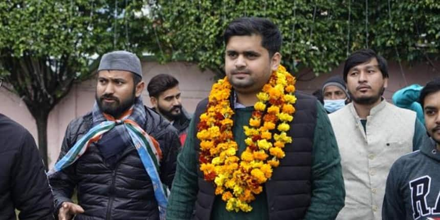 National president of NSUI Neeraj Kundan (Source: @Neerajkundan)